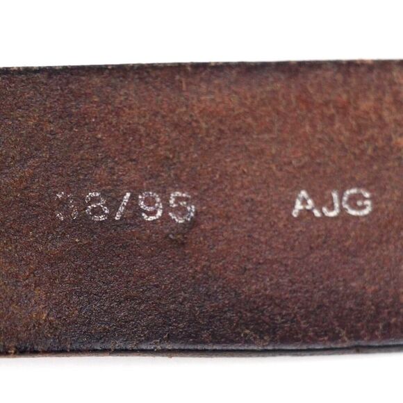 Levi's SADDLE BROWN GENUINE LEATHER 1.5"Wd CASUAL DRESS MEN'S BELT Sz 38/95 (34D - Picture 9 of 14